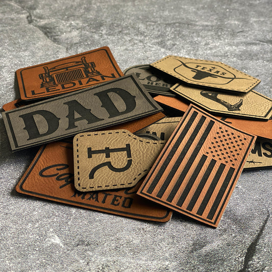 Custom Logo Leatherette Patches