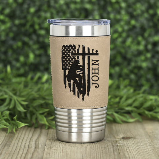 Lineman Flag Tumbler Gift